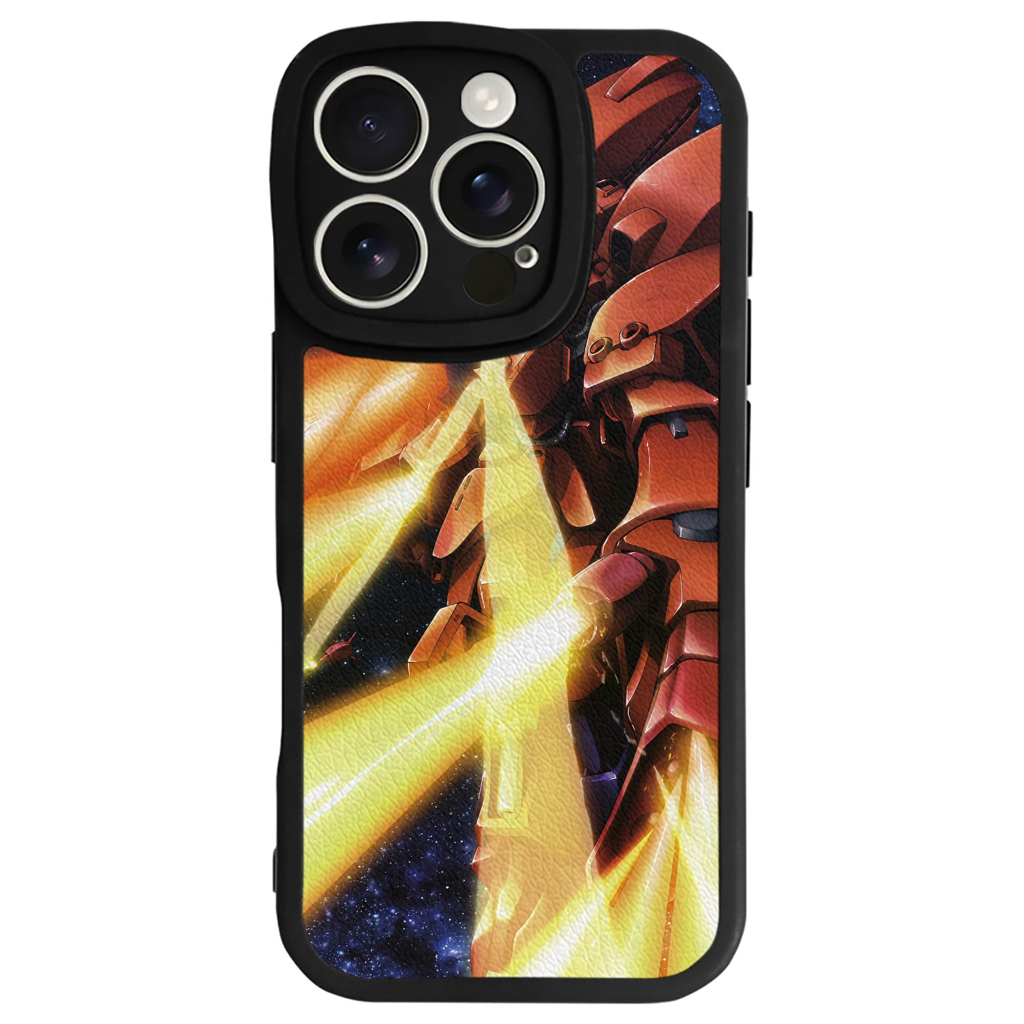 （画像用） 機動戦士ガンダム Mobile Suit Gundam 【iPhone 16シリーズ対応】シリコンスマホケース（レザー調） 材質：シリコン